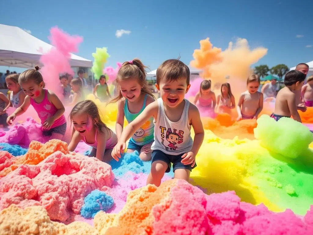 Color-blast-foam-party-with-colored-foam-and-excited-participants Color blast foam party with colored foam and excited participants