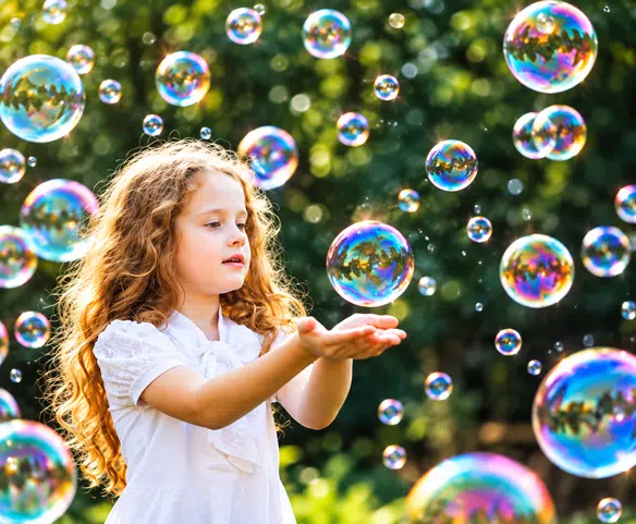 Fête de bulles intérieure
